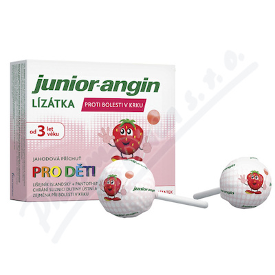 Junior-angin lízátka pro děti 3r+ 8ks